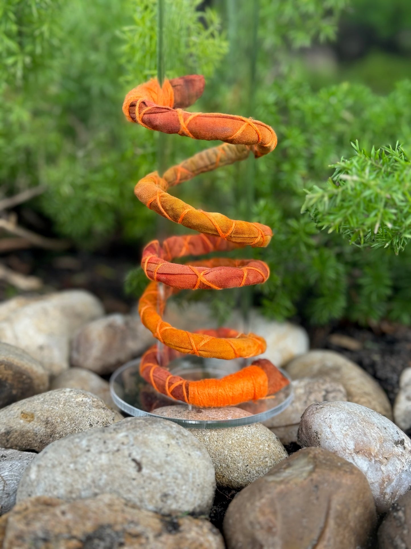 Sunset Orange Spiral Tie