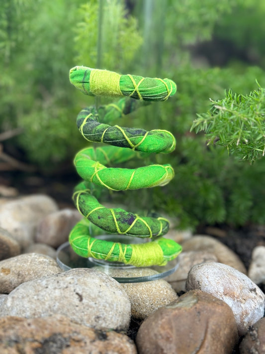 Slime Green Spiral Tie