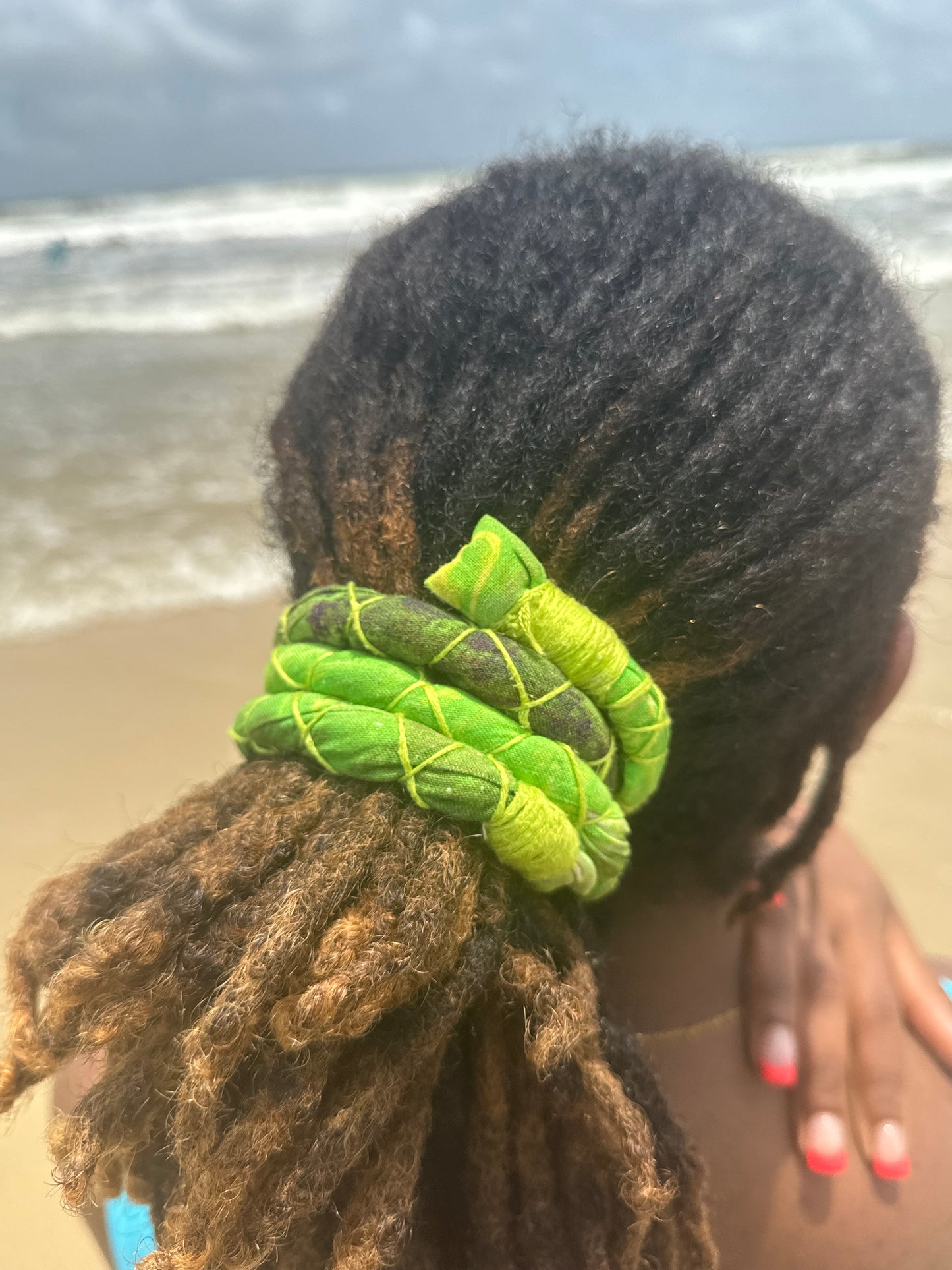Slime Green Spiral Tie